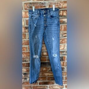 Aeropostale Distressed Denim Skinny Jeans